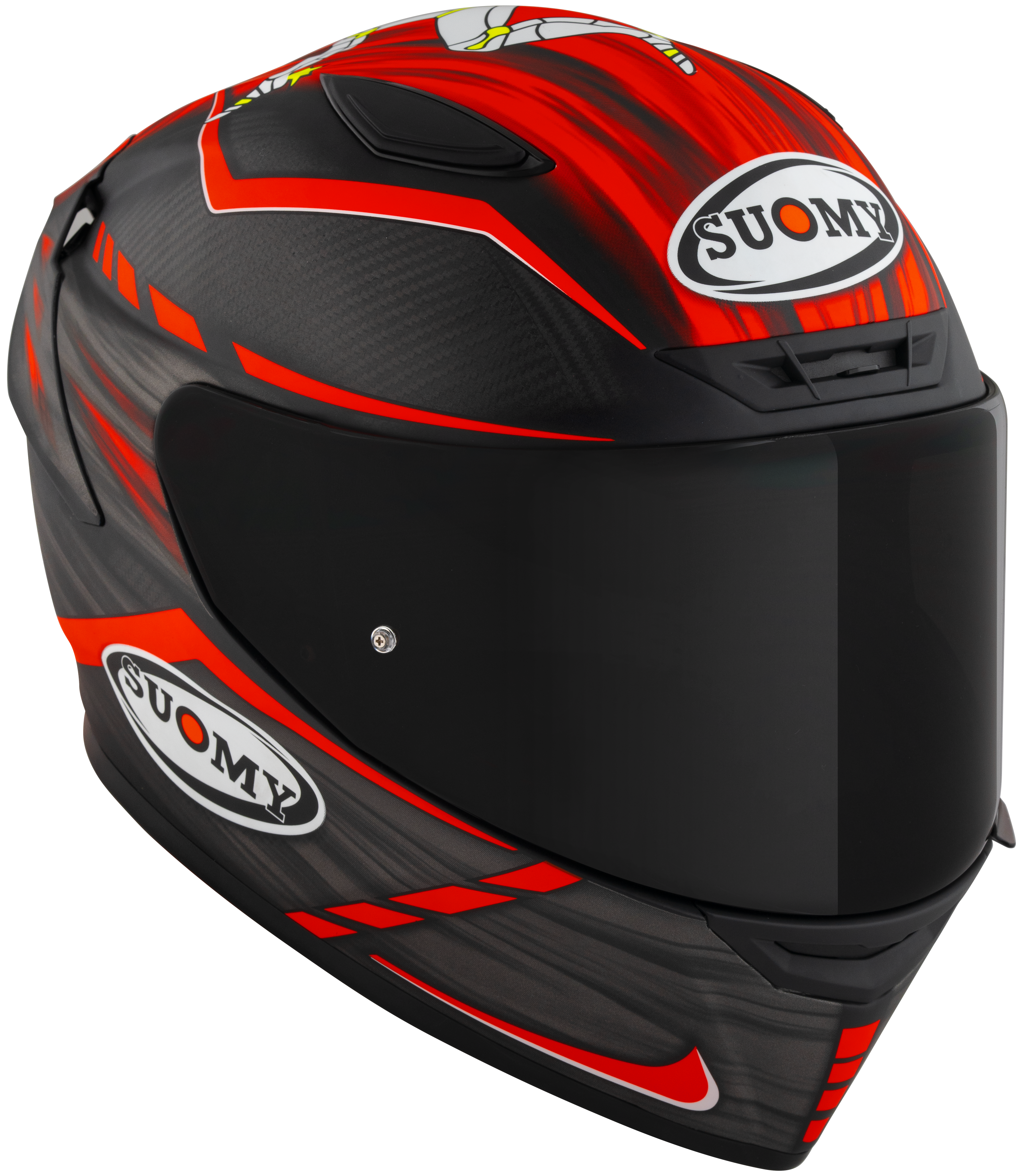 Suomy TX-Pro Capacete Carbono Johnson Replica Vermelho Fosco K6TX0010 