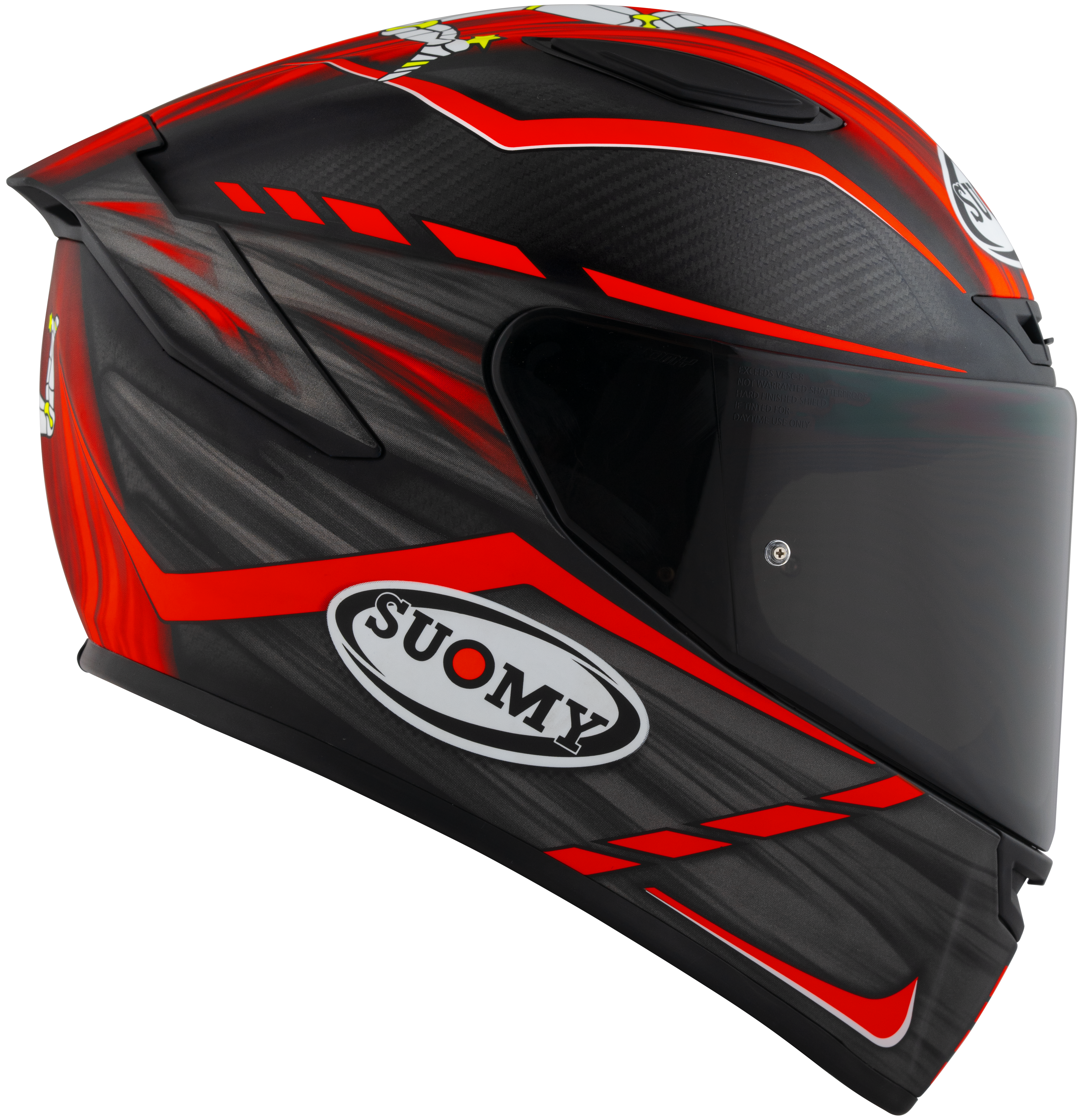 Suomy TX-Pro Capacete Carbono Johnson Replica Vermelho Fosco K6TX0010 