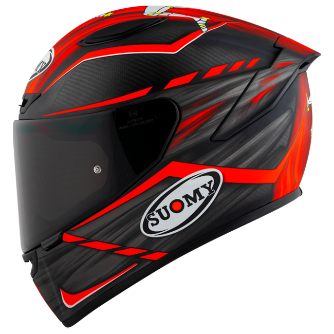 Suomy TX-Pro Capacete Carbono Johnson Replica Vermelho Fosco K6TX0010 