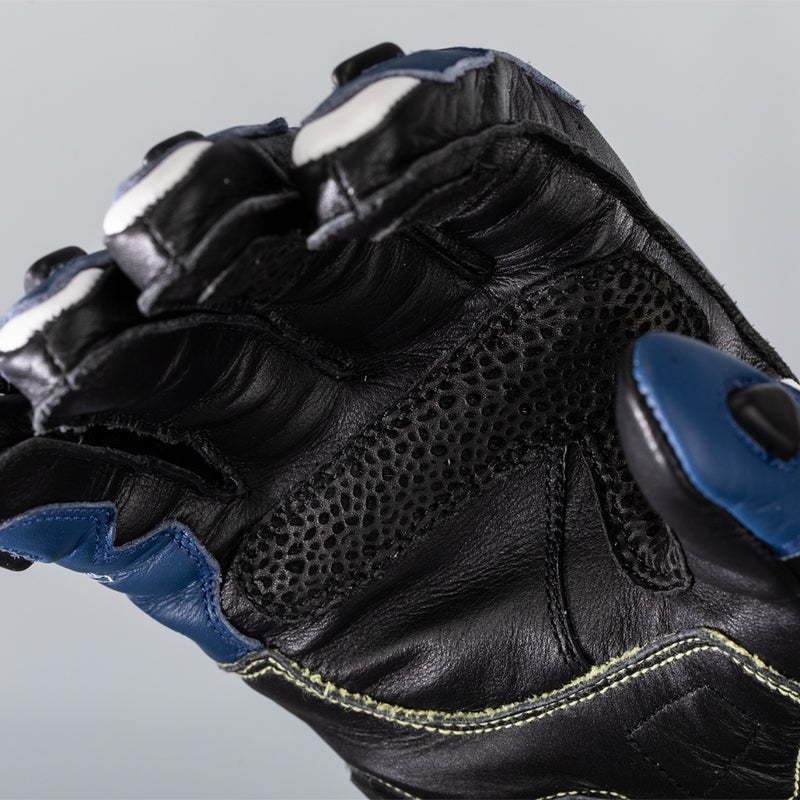 RST Tractech Evo 4 luvas de couro para motociclo | Homem | Azul/Branco/Preto | 102666 