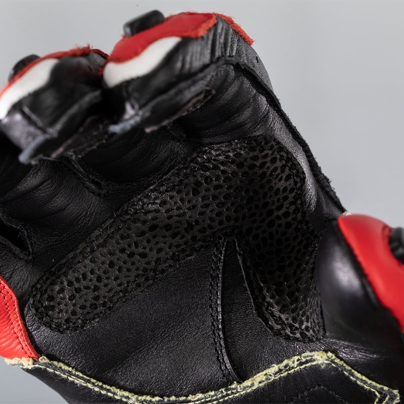 Luvas de couro para motociclo RST Tractech Evo 4 | Homem | Vermelho/Branco/Preto | 102666 