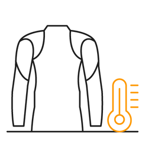 1x Camisola sem costuras para subpijama de moto