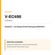 Akrapovic Endkappe V-EC496 — Platzhalter, kein Herstellerfoto verfügbar