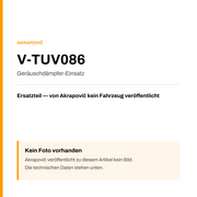 Akrapovic Geräuschdämpfer-Einsatz V-TUV086 — Platzhalter, kein Herstellerfoto verfügbar