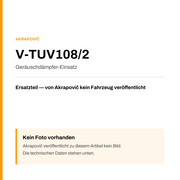 Akrapovic Geräuschdämpfer-Einsatz V-TUV108/2 — Platzhalter, kein Herstellerfoto verfügbar