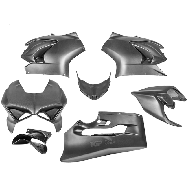 Conjunto completo de carenagens em carbono PlasticBike Ducati Panigale V2 955 (20-24) 