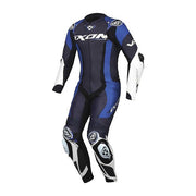 IXON Vortex 3 fato inteiro Macacão de couro – Fato de corrida perfurado | Homem | Branco/Cinza/Azul 