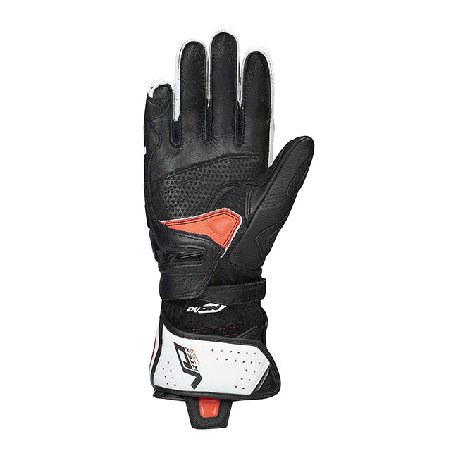 IXON Vortex GL Racing luvas de couro | Homem | Branco/Vermelho/Preto 