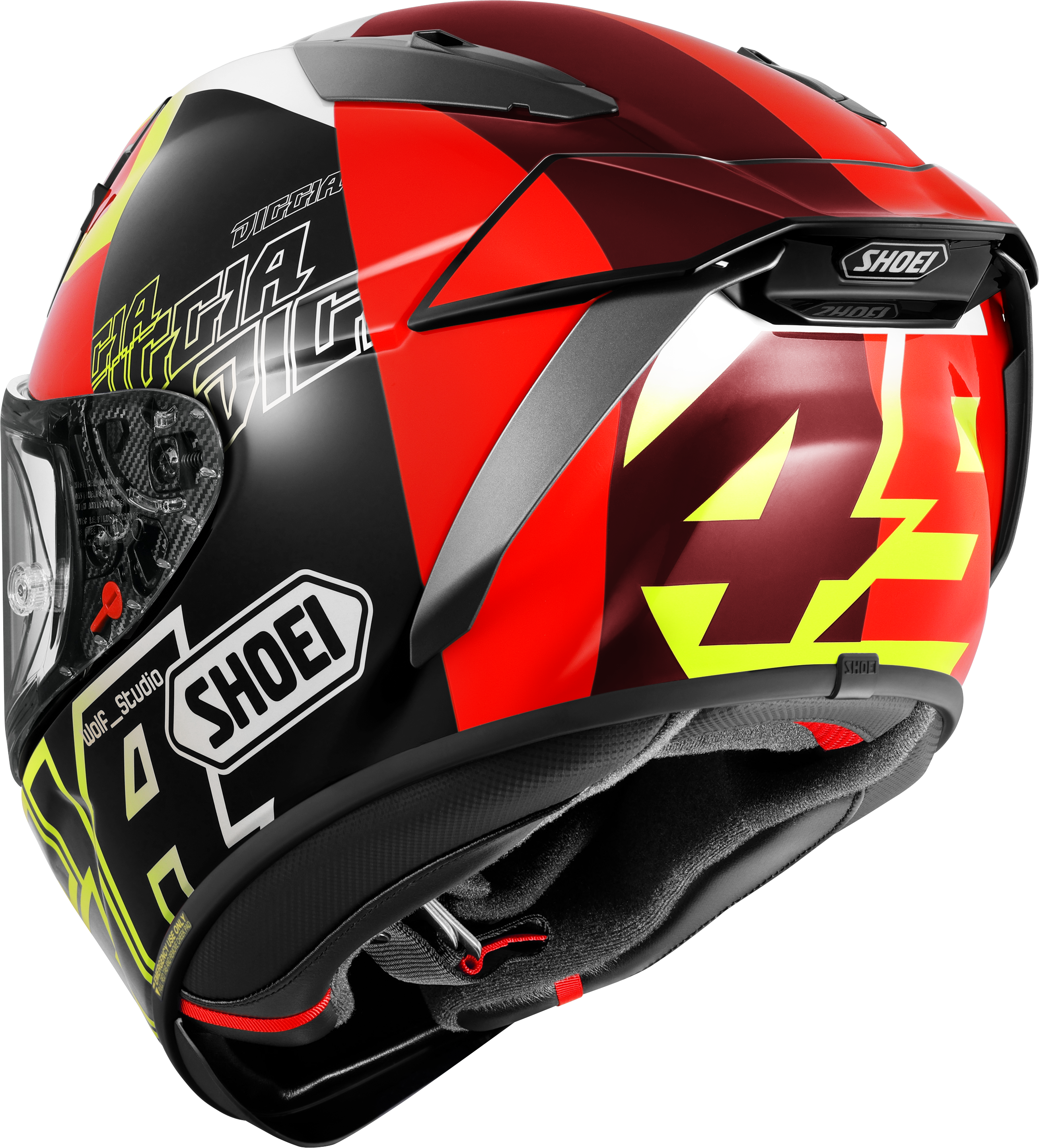 Shoei X-SPR PRO capacete Diggia2 TC-3 Fabio Di Giannantonio Replica 2025 