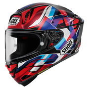 Capacete Shoei X-SPR PRO Valion TC-10 Vermelho / Azul / Roxo 