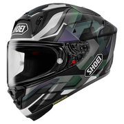 Capacete Shoei X-SPR PRO Valion TC-5 Verde Escuro / Cinza / Roxo 