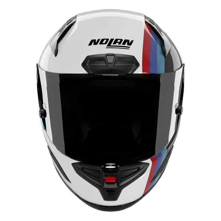Capacete Nolan X-804 RS Ultra Carbon Gemini Branco/Azul/Vermelho 365 