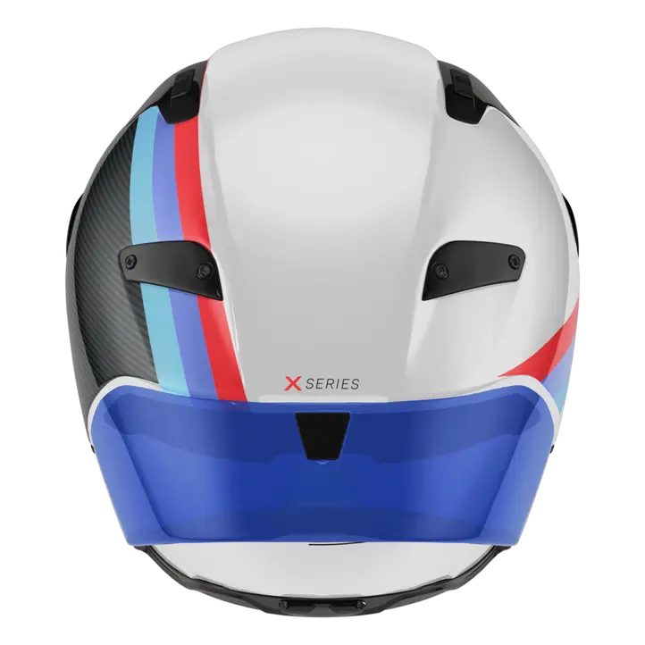 Capacete Nolan X-804 RS Ultra Carbon Gemini Branco/Azul/Vermelho 365 