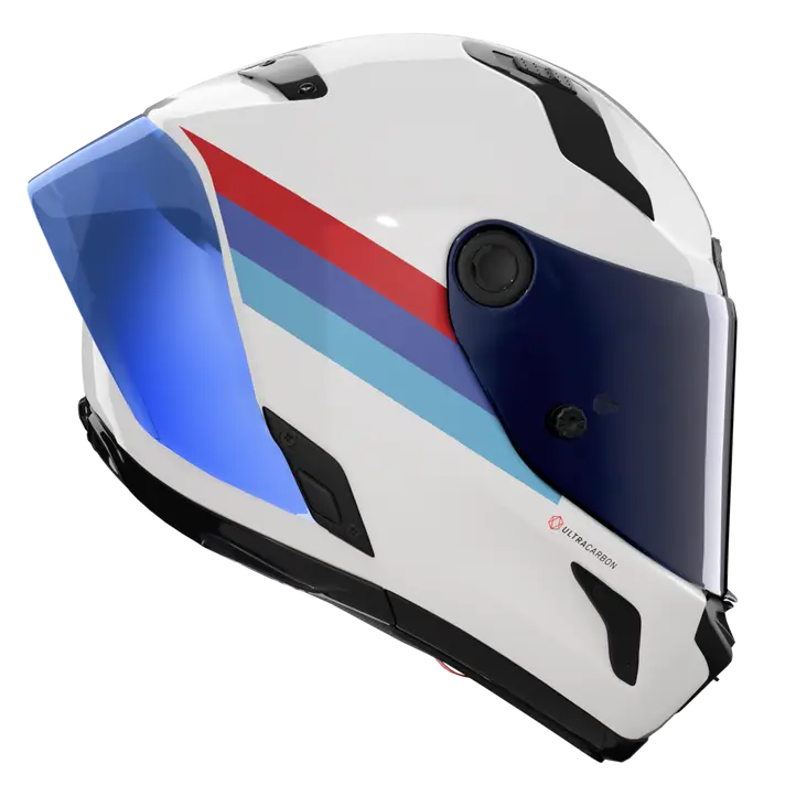 Capacete Nolan X-804 RS Ultra Carbon Gemini Branco/Azul/Vermelho 365 