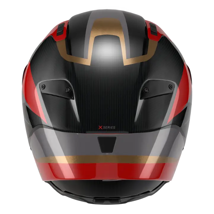 Nolan X-804 RS Capacete Ultra Carbon Lesmo Vermelho/Cinza/Dourado 362 
