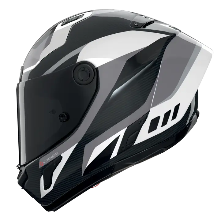 Nolan X-804 RS Capacete Ultra Carbon Lesmo Branco/Preto/Cinza 363 