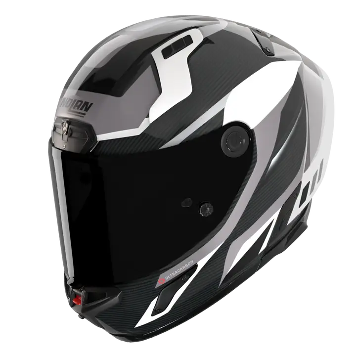 Nolan X-804 RS Capacete Ultra Carbon Lesmo Branco/Preto/Cinza 363 