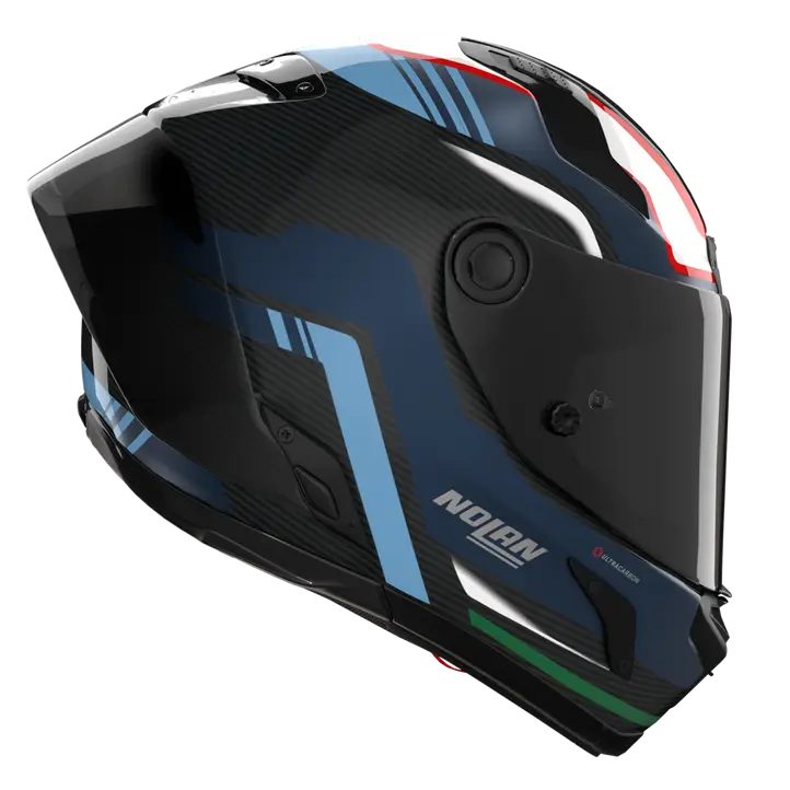 Nolan X-804 RS Capacete Ultra Carbon Piega Azul Escuro/Azul/Vermelho 366 