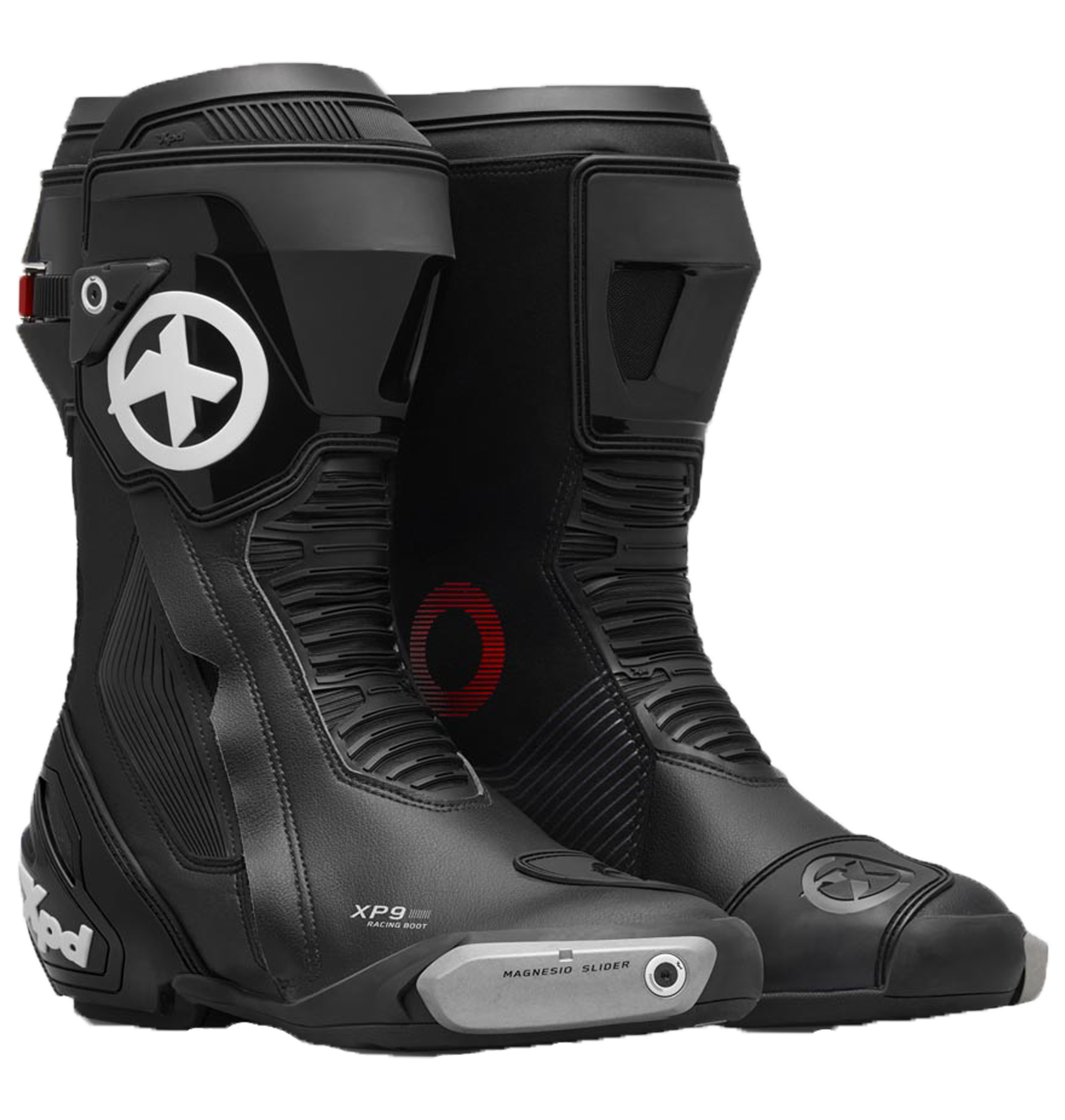 Botas de corrida e estrada XPD XP9-S para motocicleta | Masculino | Preto 