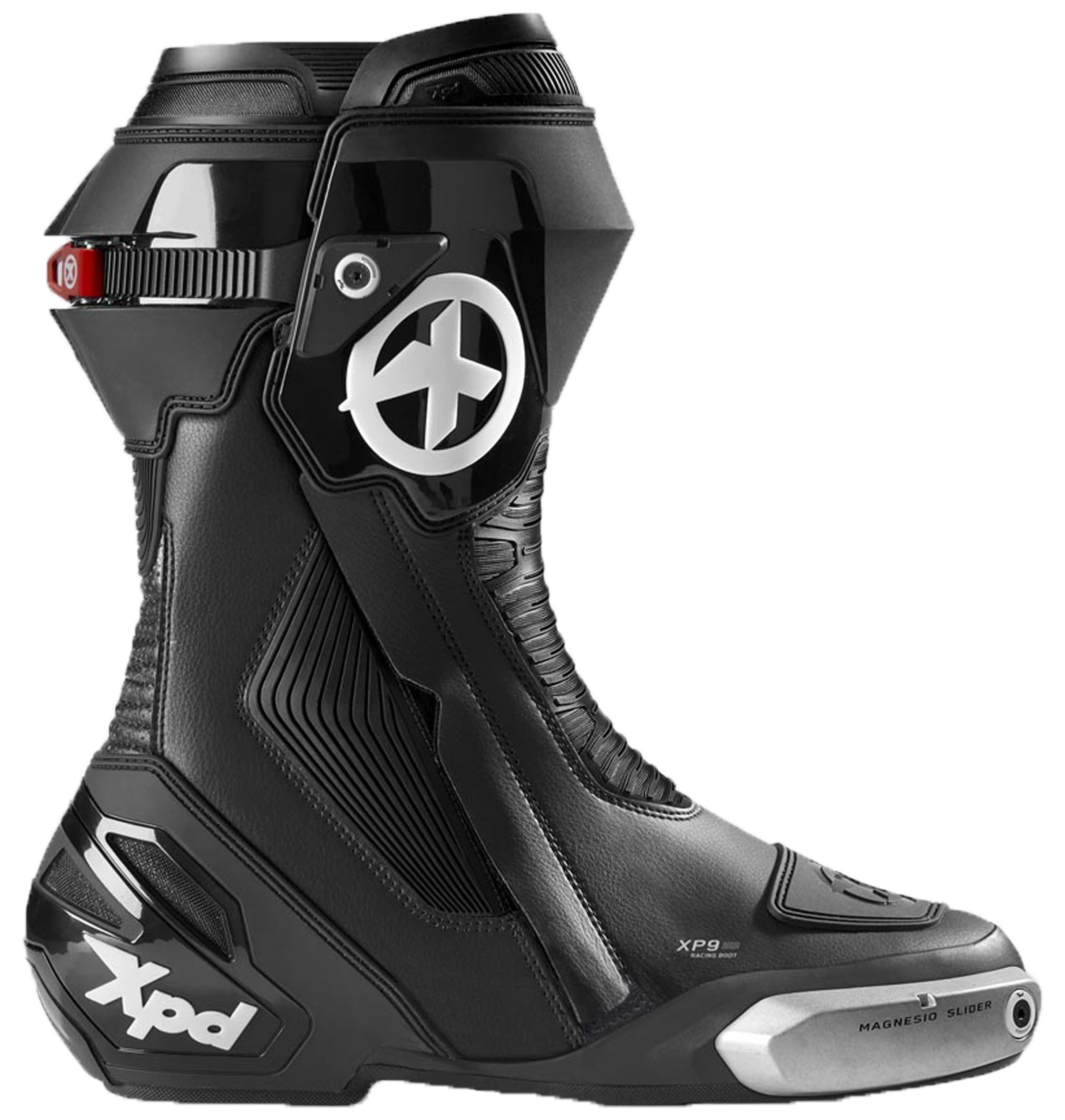 Botas de corrida e estrada XPD XP9-S para motocicleta | Masculino | Preto 