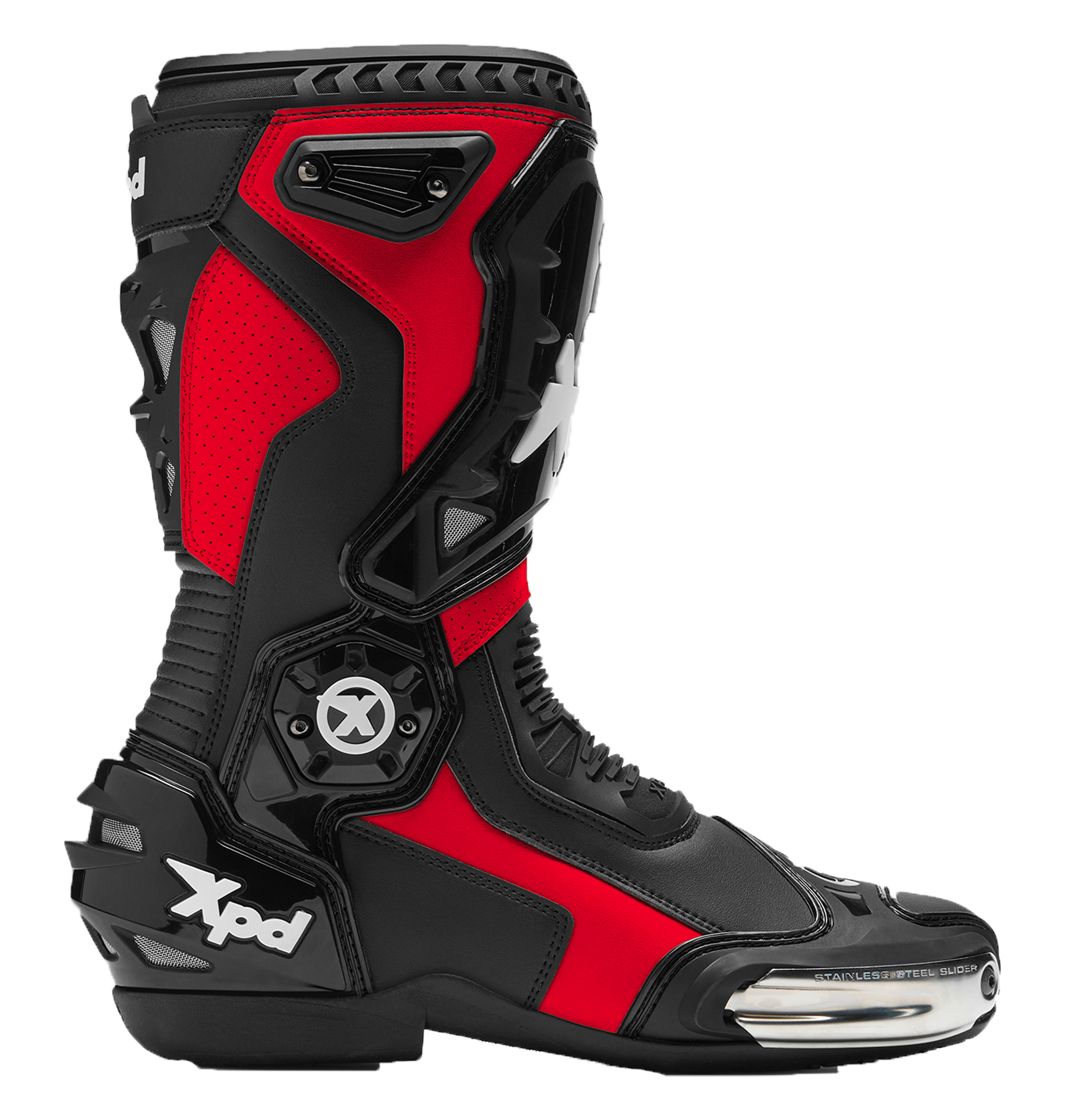 Botas de moto XPD XP6-S | Masculino | Vermelho/Preto 