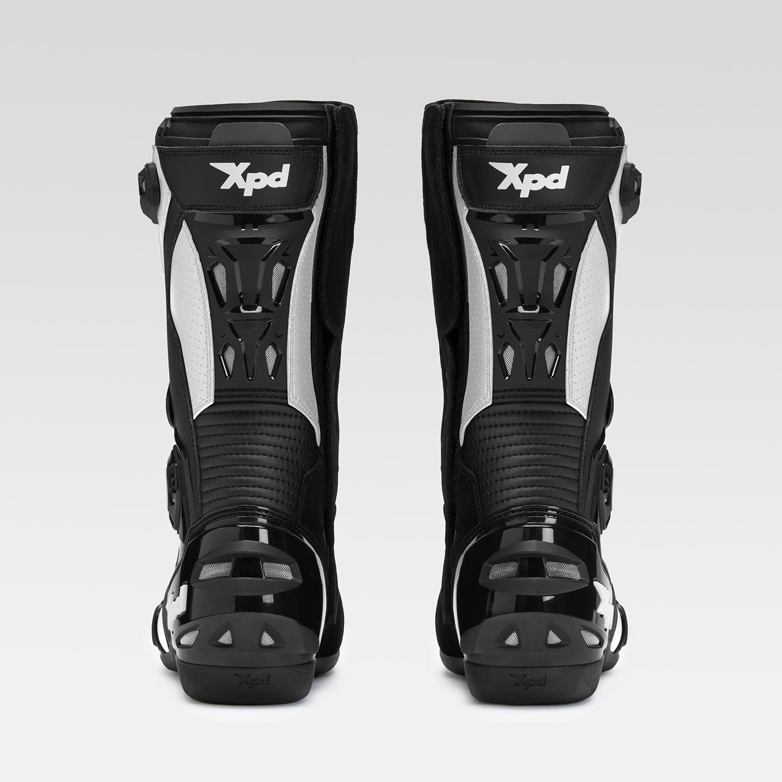 Botas de moto XPD XP6-S | Homens | Branco/Preto 