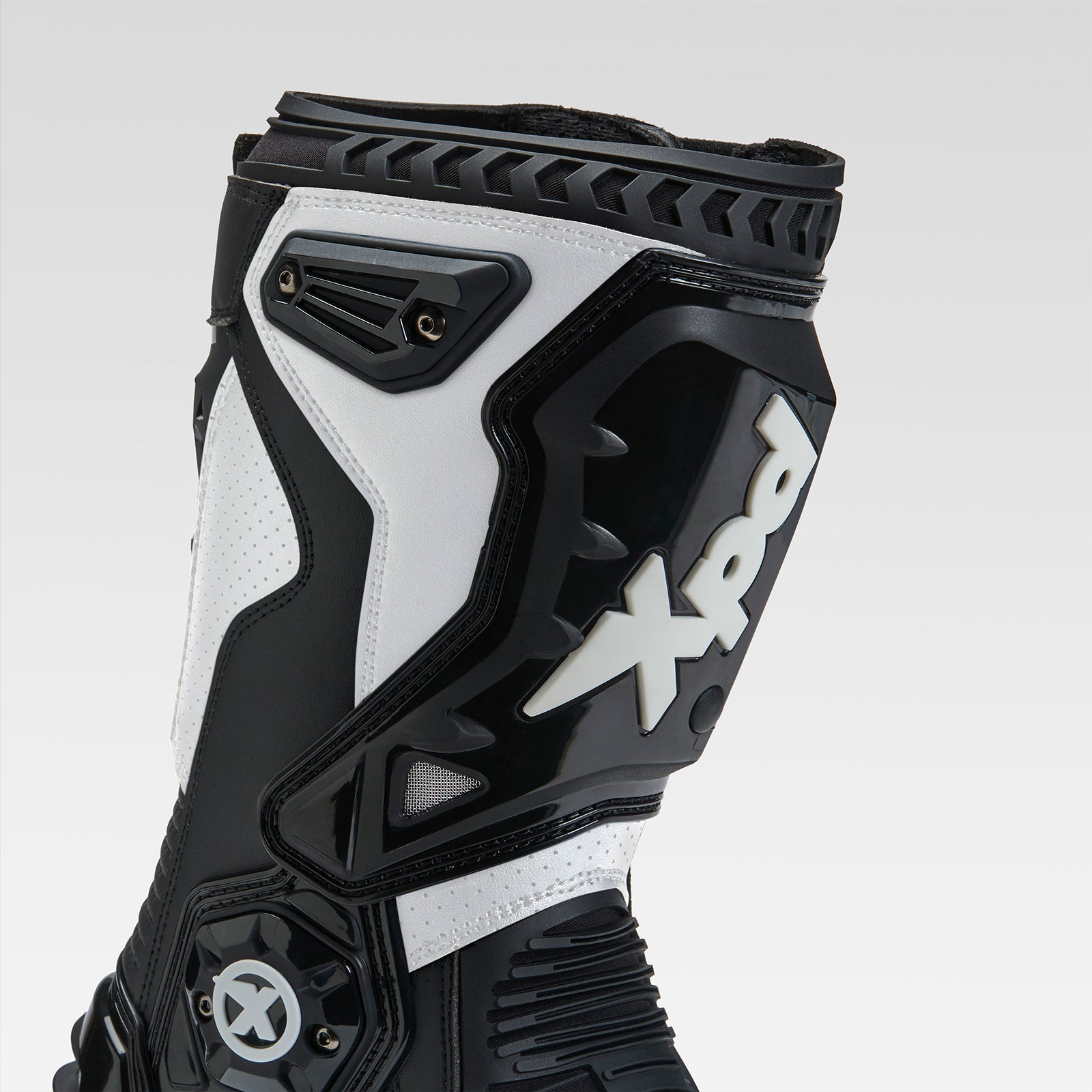 Botas de moto XPD XP6-S | Homens | Branco/Preto 