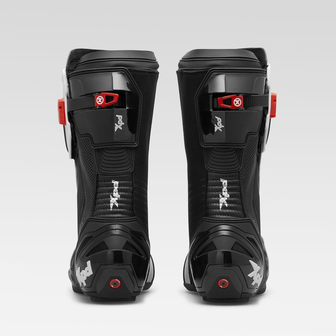 XPD XP9-R AIR bota de corrida e estrada perfurada para moto | Masculino | Branco/Preto 