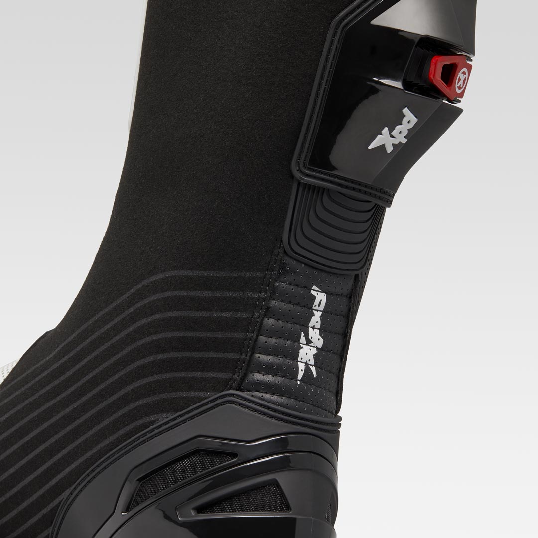 XPD XP9-R AIR bota de corrida e estrada perfurada para moto | Masculino | Branco/Preto 