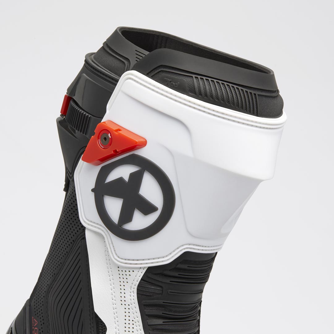 XPD XP9-R AIR bota de corrida e estrada perfurada para moto | Masculino | Branco/Preto 