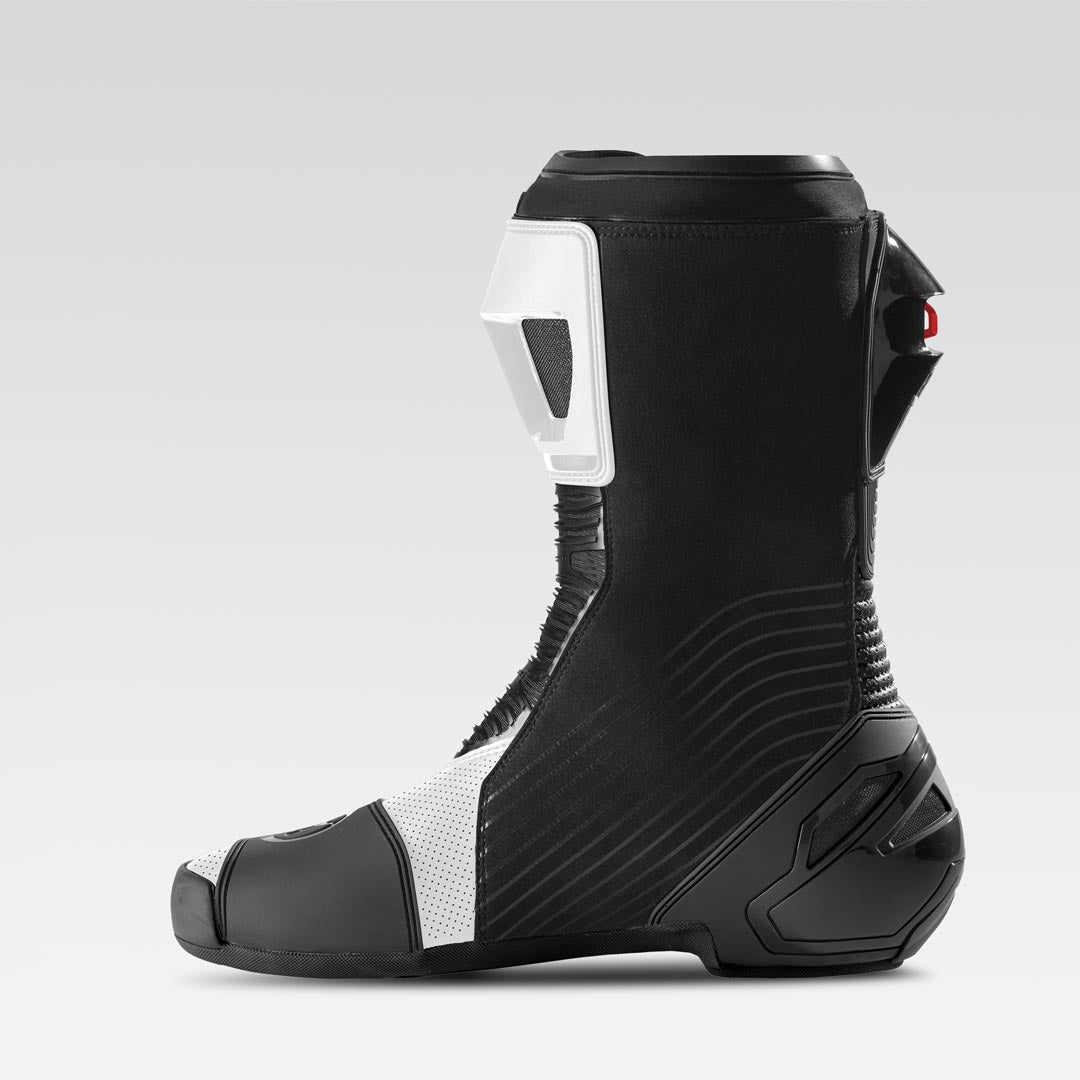 XPD XP9-R AIR bota de corrida e estrada perfurada para moto | Masculino | Branco/Preto 