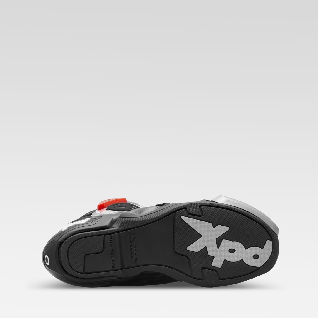 XPD XP9-R AIR bota de corrida e estrada perfurada para moto | Masculino | Branco/Preto 