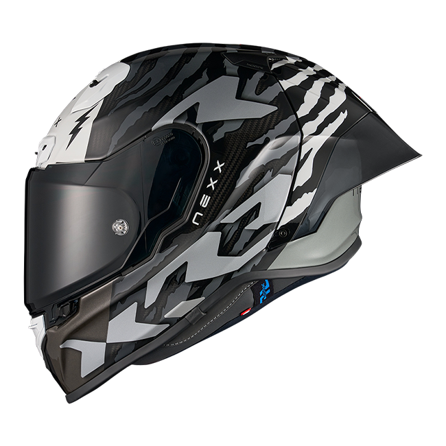 Capacete Nexx X.R3R Ziger Carbon Preto Cinza 01XR323513066 