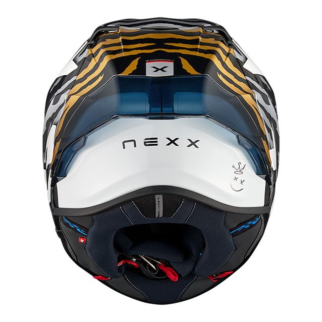 Capacete Nexx X.R3R Ziger Carbon Cinza Ouro 01XR323513378 