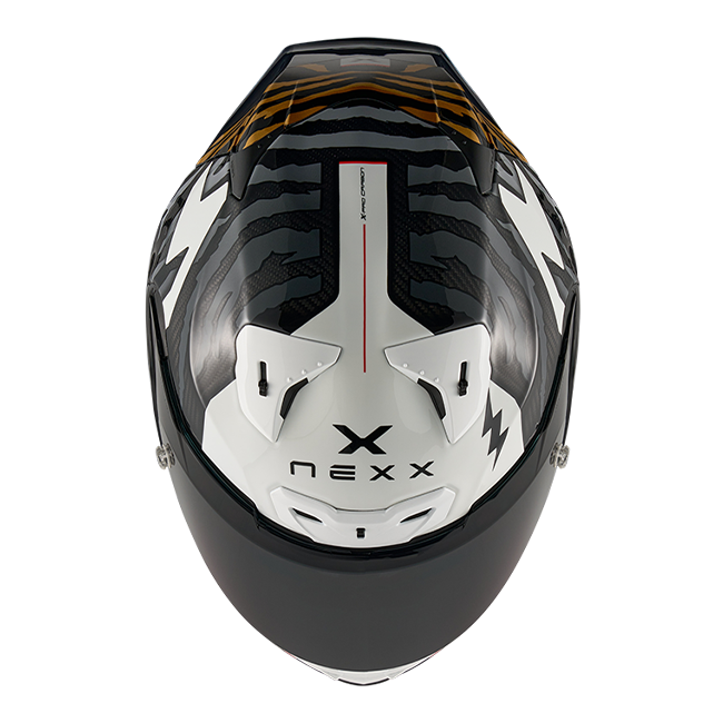 Capacete Nexx X.R3R Ziger Carbon Cinza Ouro 01XR323513378 