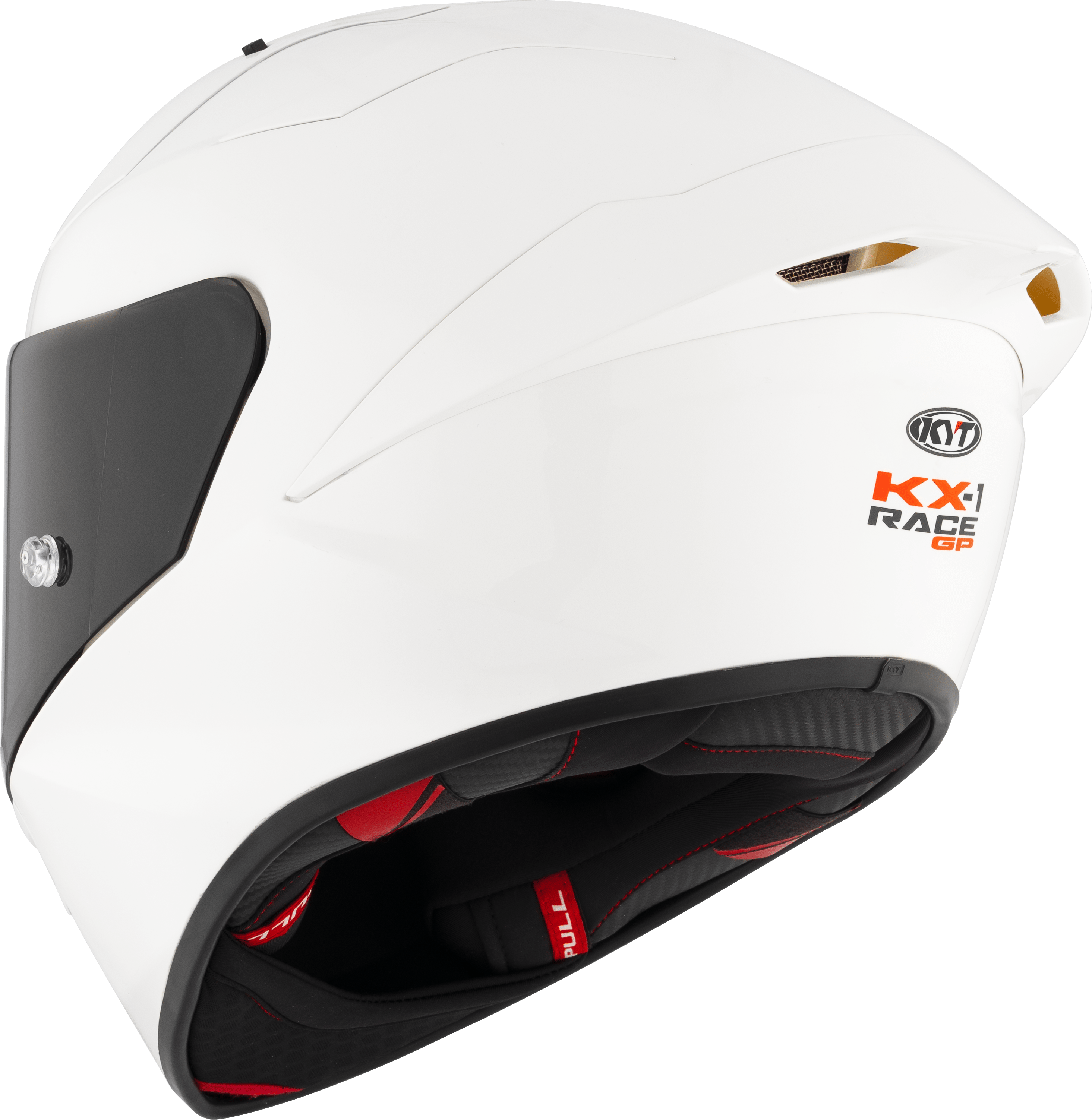KYT KX-1 Race GP Capacete Liso Branco Y6KXX0W3 