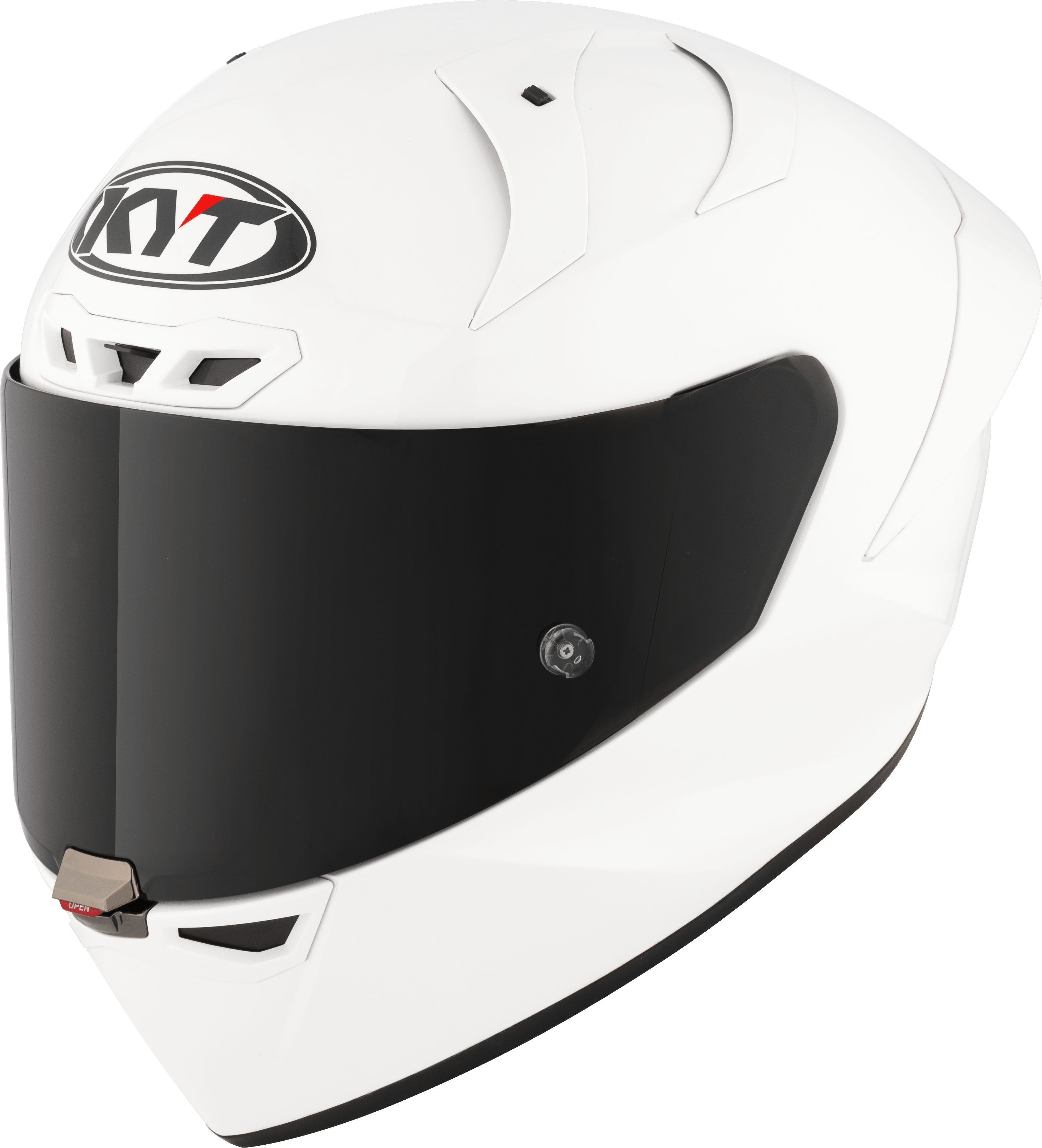 KYT KX-1 Race GP Capacete Liso Branco Y6KXX0W3 