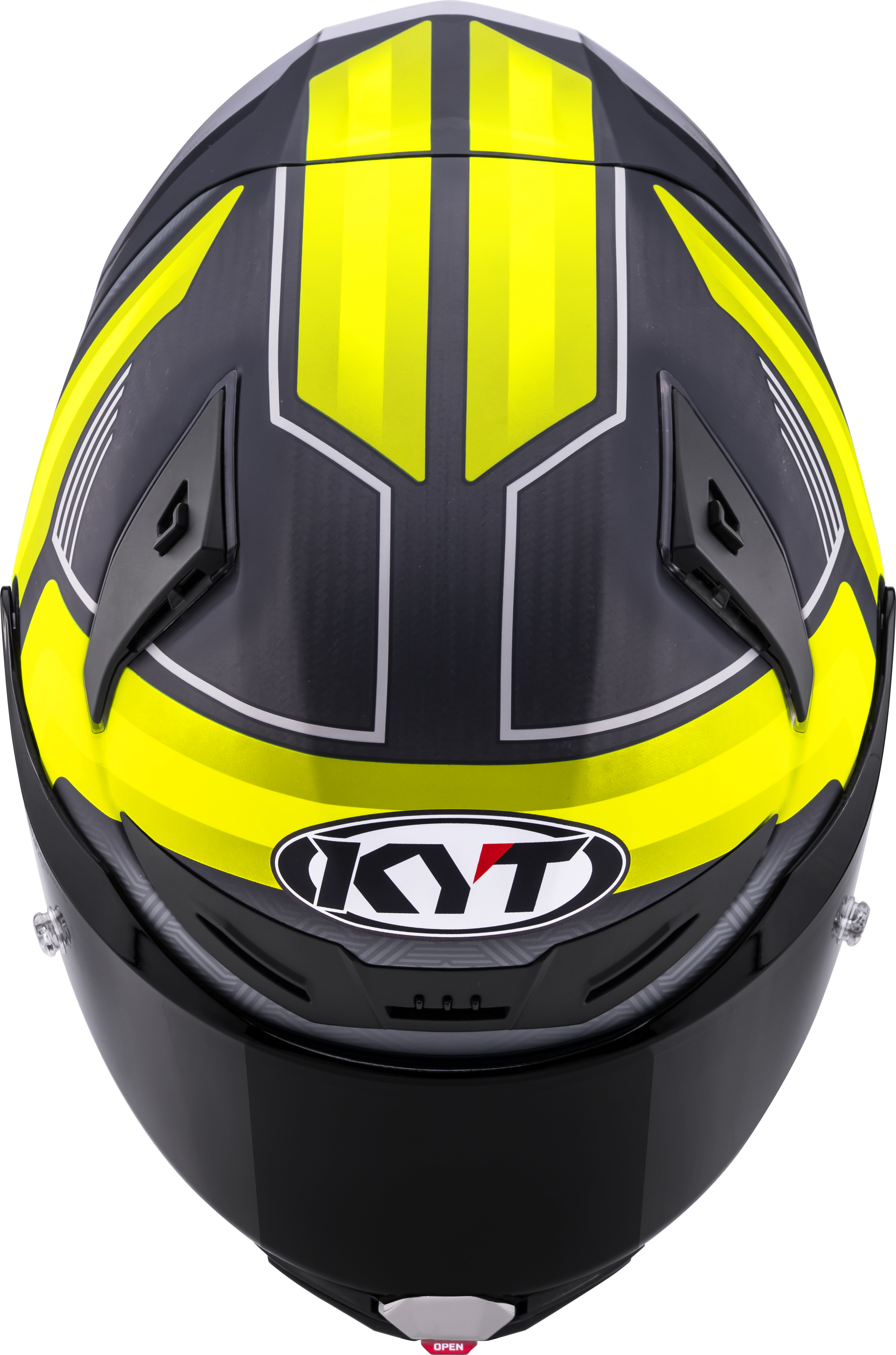 KYT R1R Capacete de Corrida Carbono Acelerador Amarelo Y6R10010 