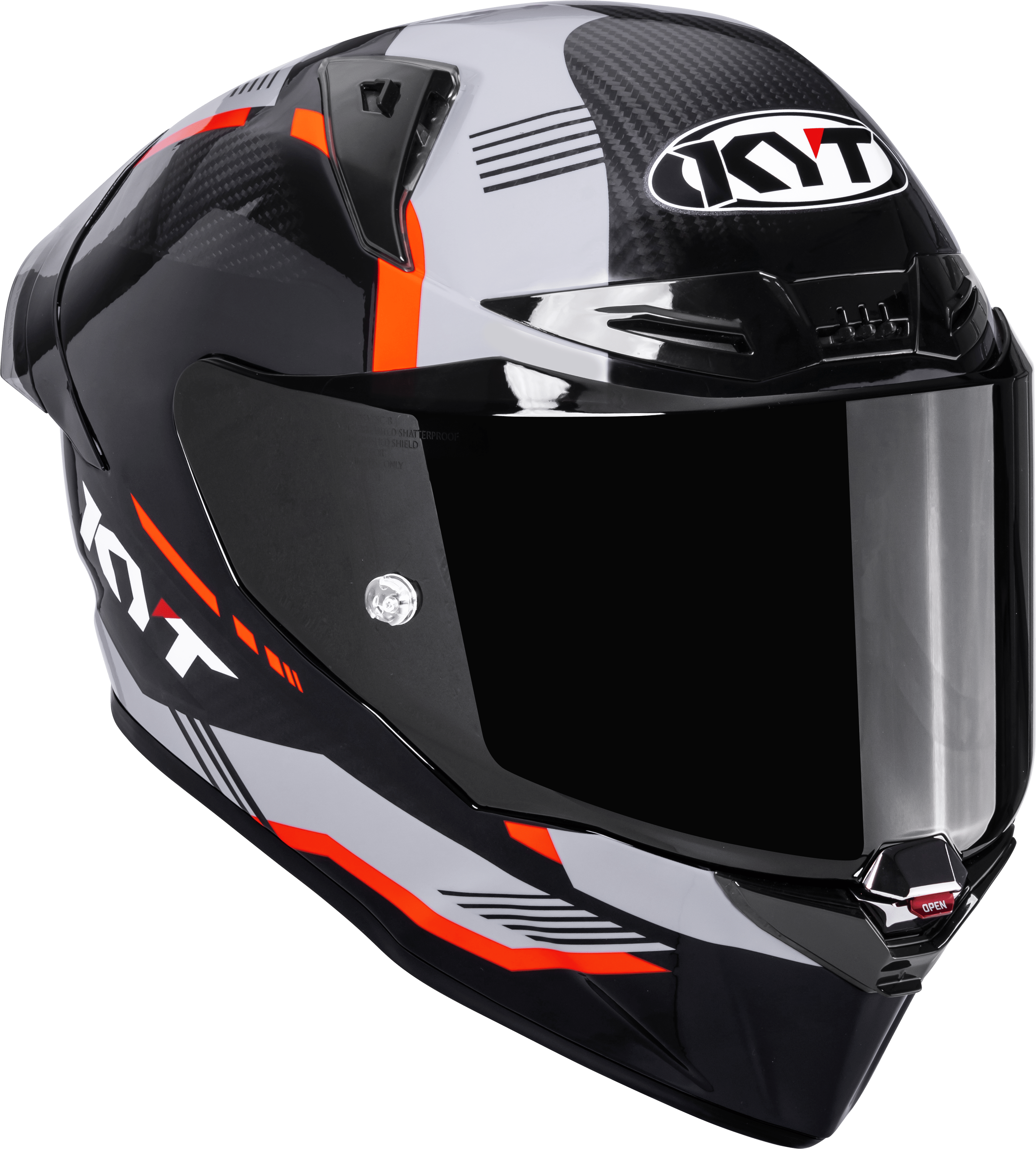 KYT R1R Capacete de Corrida Carbon Zone Laranja Y6R10008 