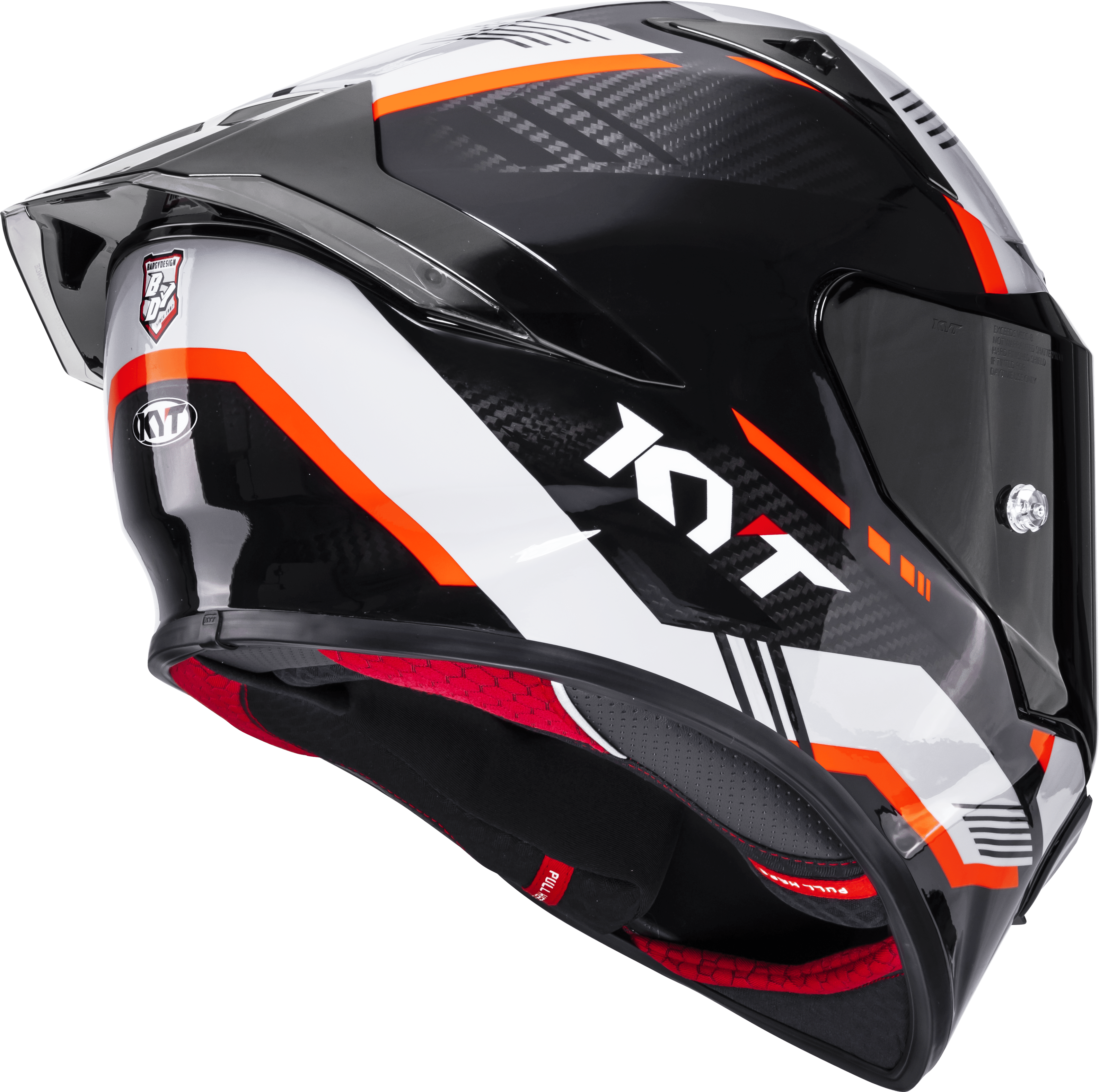 KYT R1R Capacete de Corrida Carbon Zone Laranja Y6R10008 