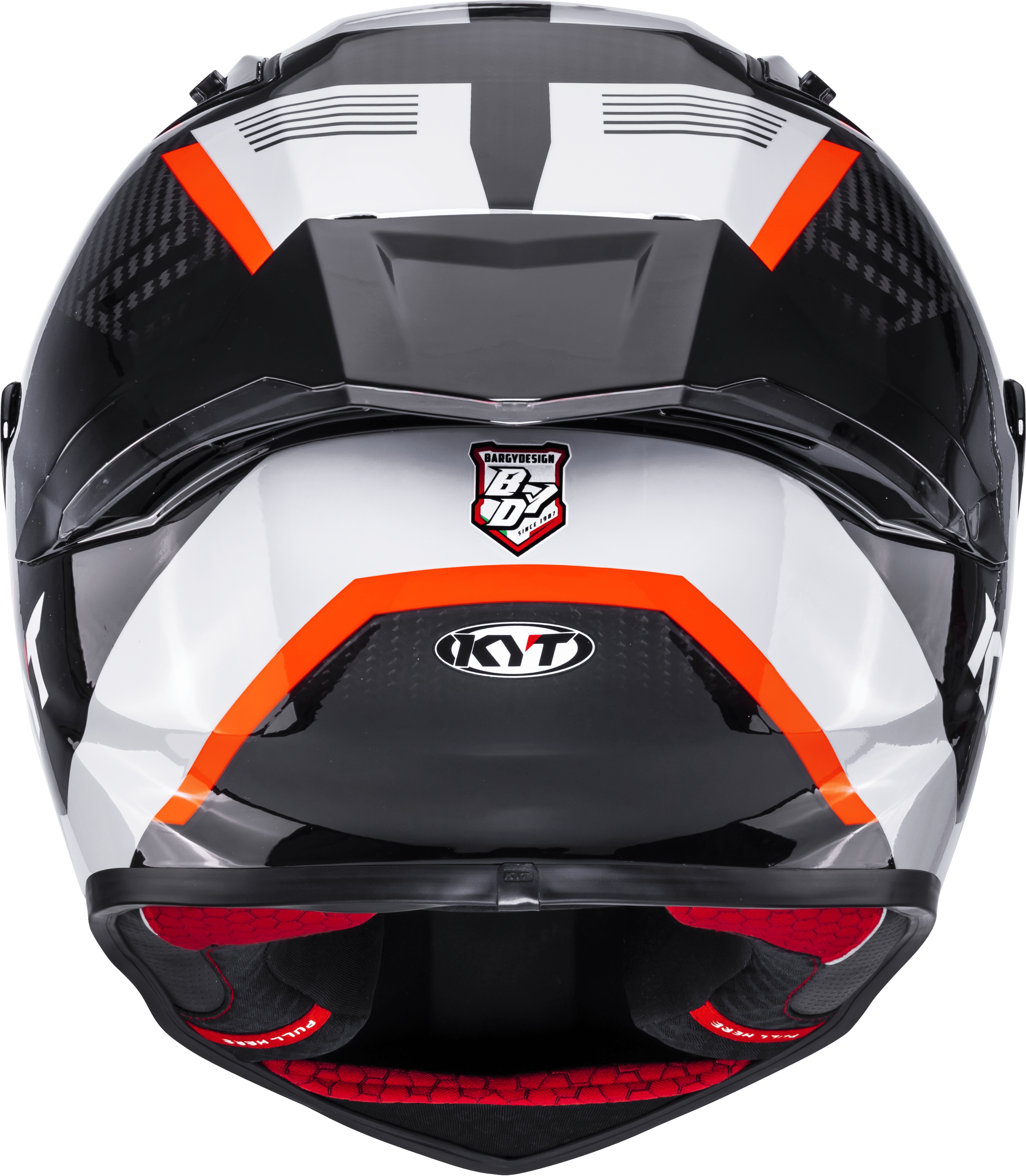 KYT R1R Capacete de Corrida Carbon Zone Laranja Y6R10008 