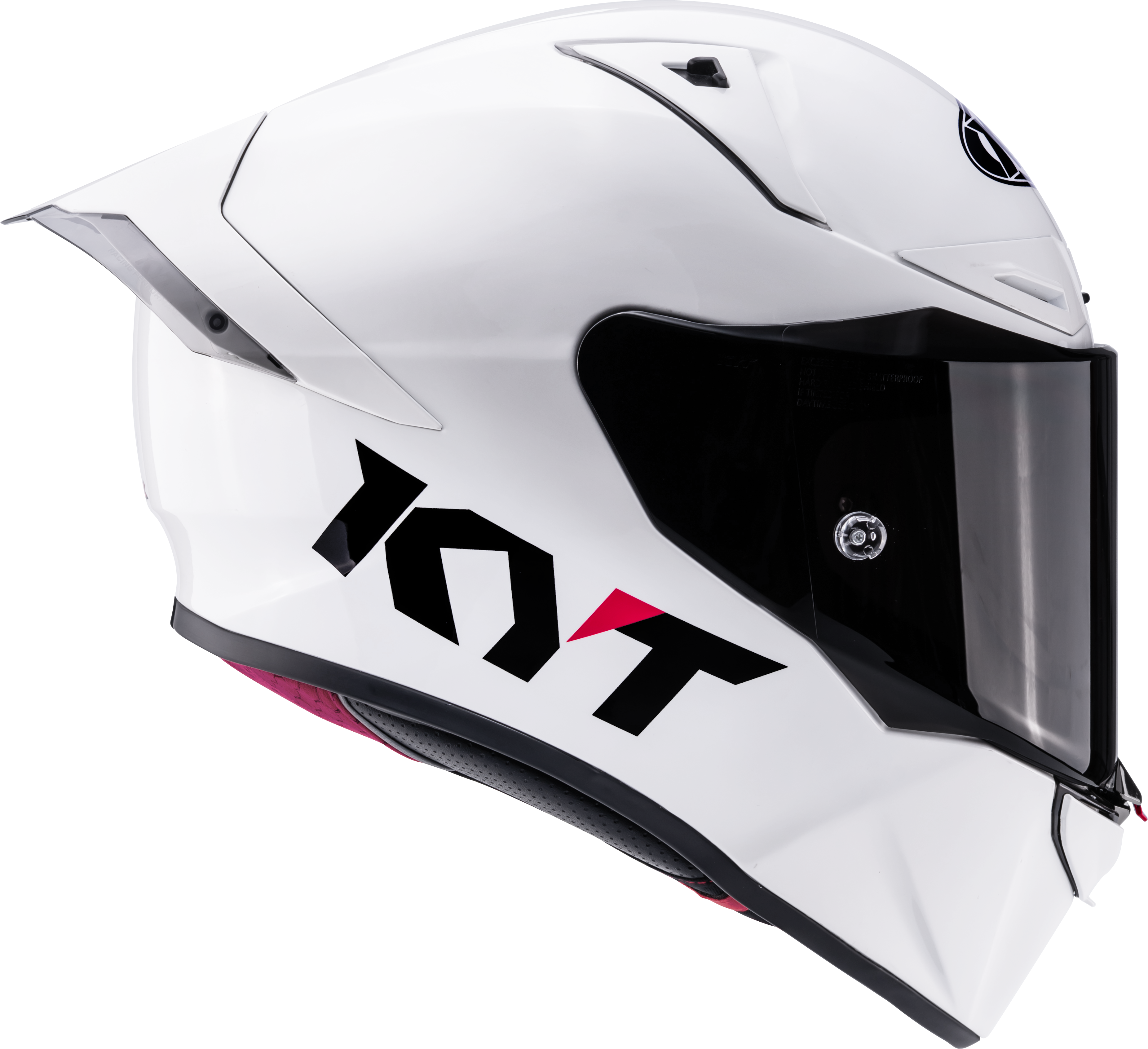 KYT R1R Capacete de Corrida Liso branco brilhante Y6R100W3 
