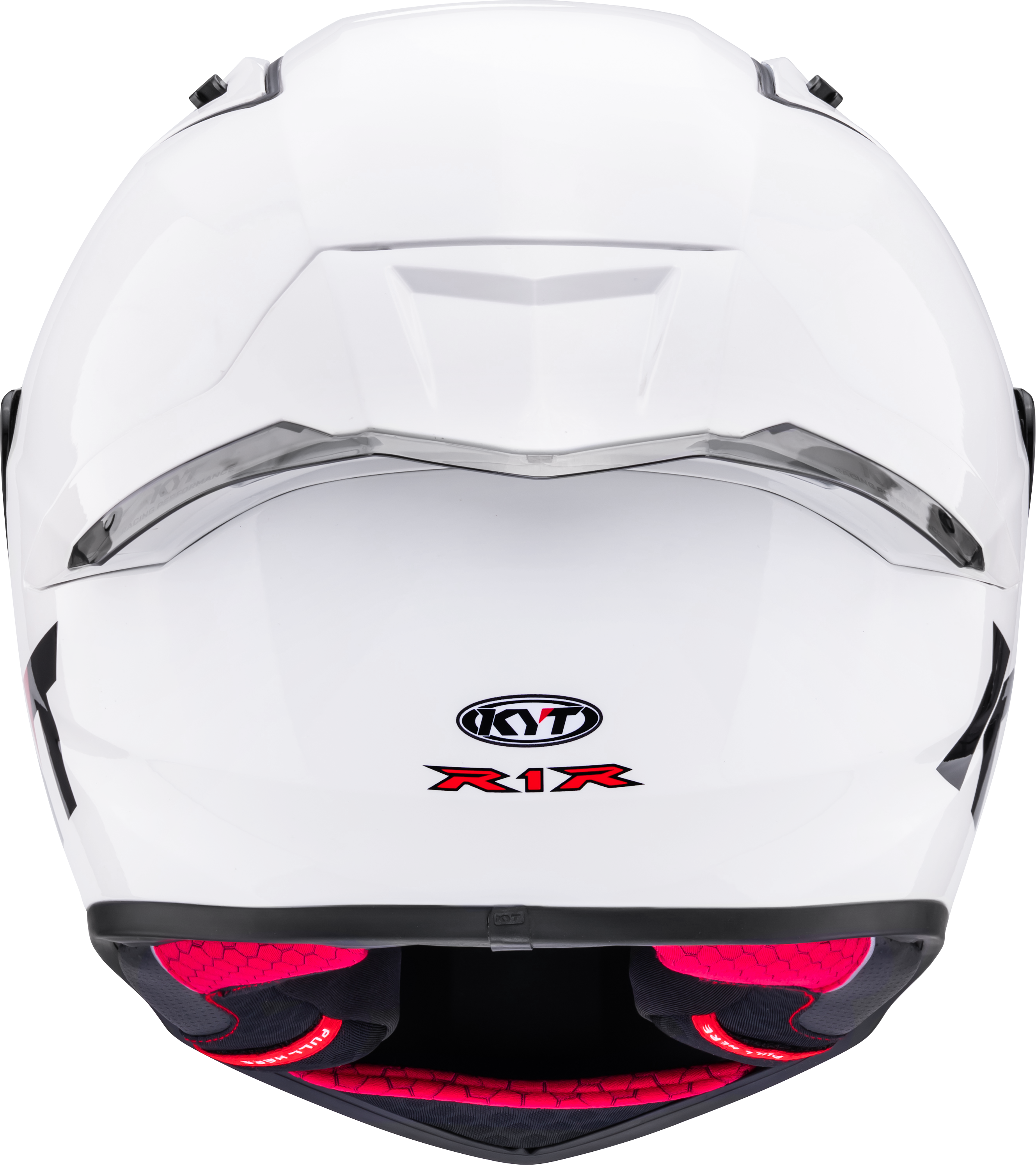 KYT R1R Capacete de Corrida Liso branco brilhante Y6R100W3 