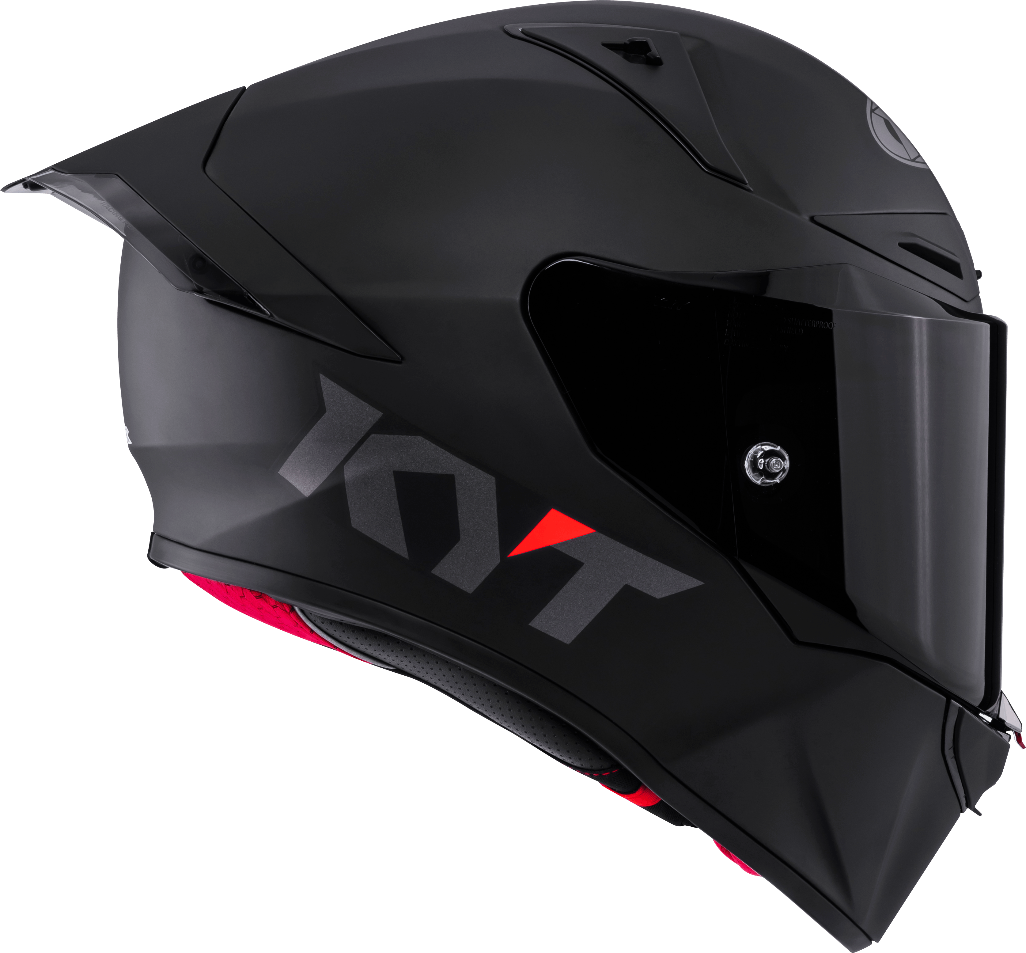 Capacete de corrida KYT R1R Plain preto mate Y6R100X6 