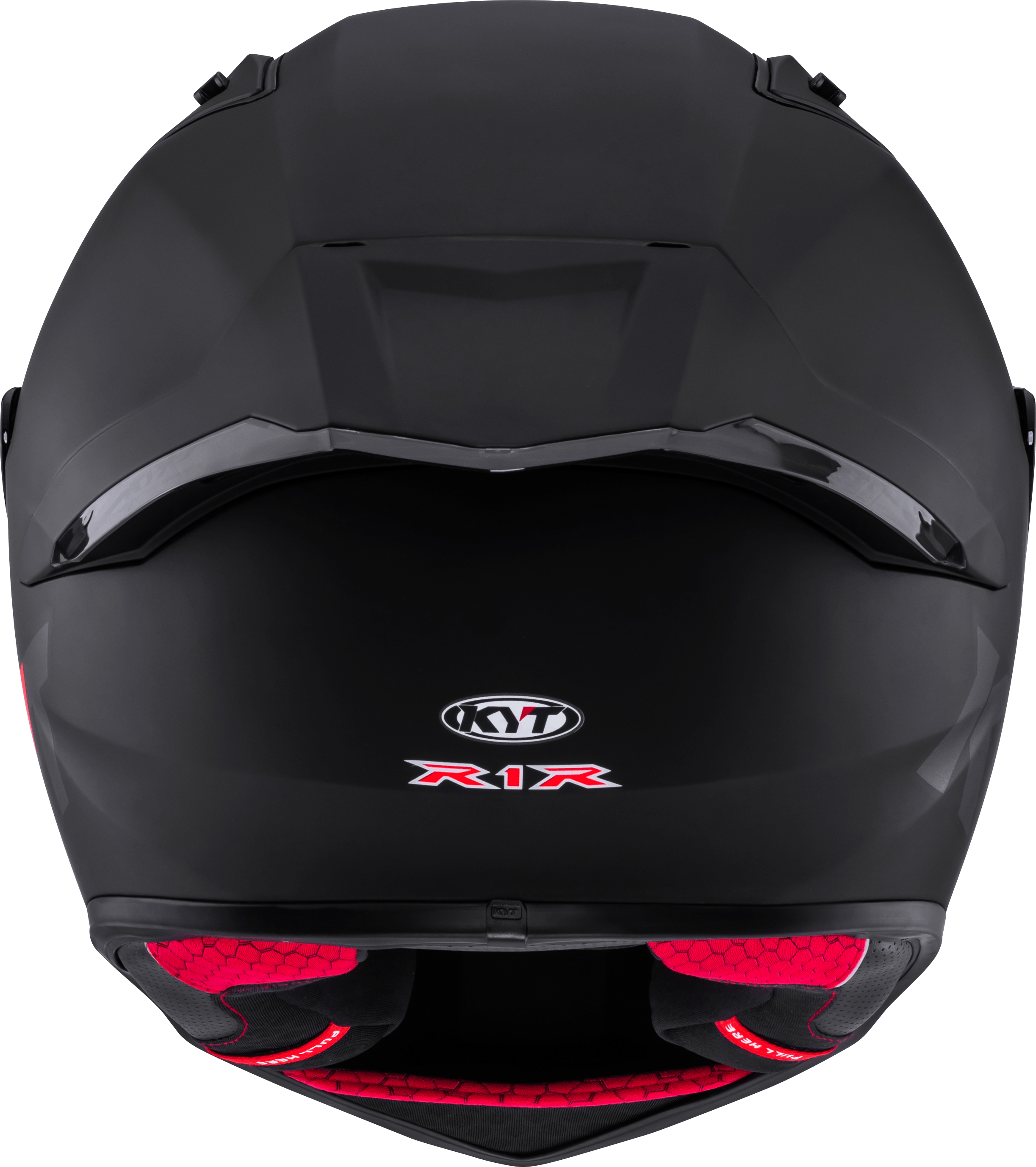 Capacete de corrida KYT R1R Plain preto mate Y6R100X6 
