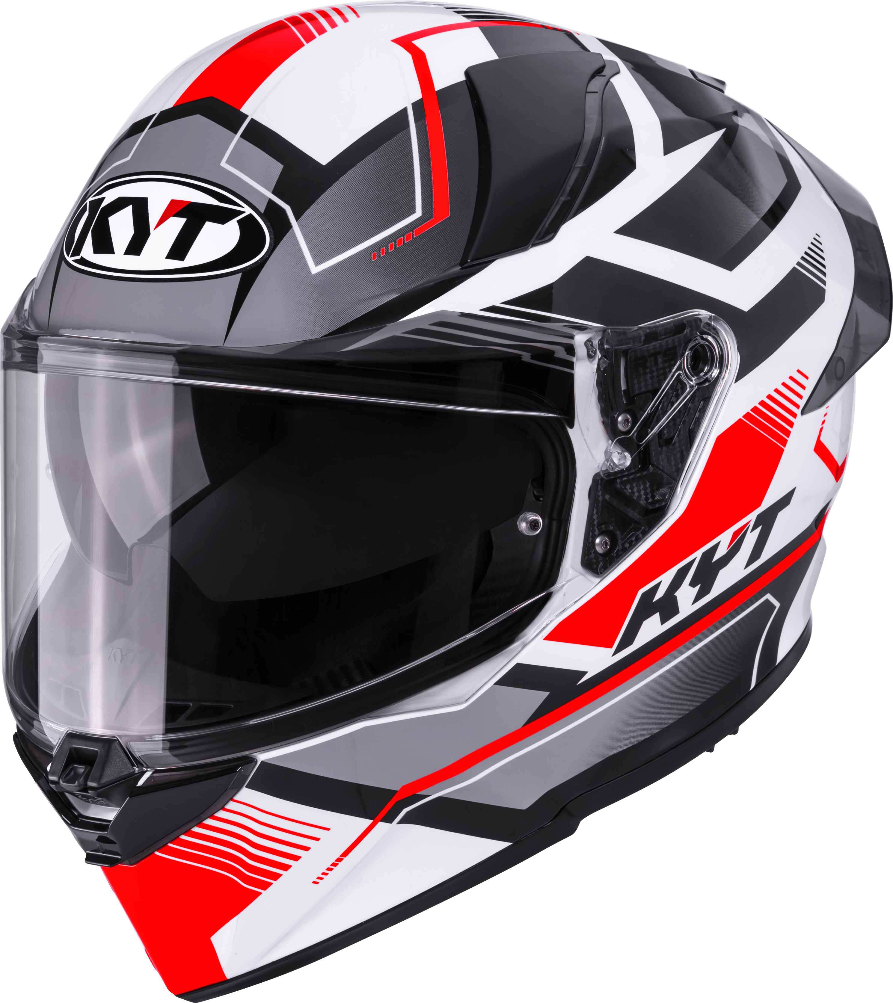 KYT R2R Capacete Parsec Branco/Vermelho Y6R20022 