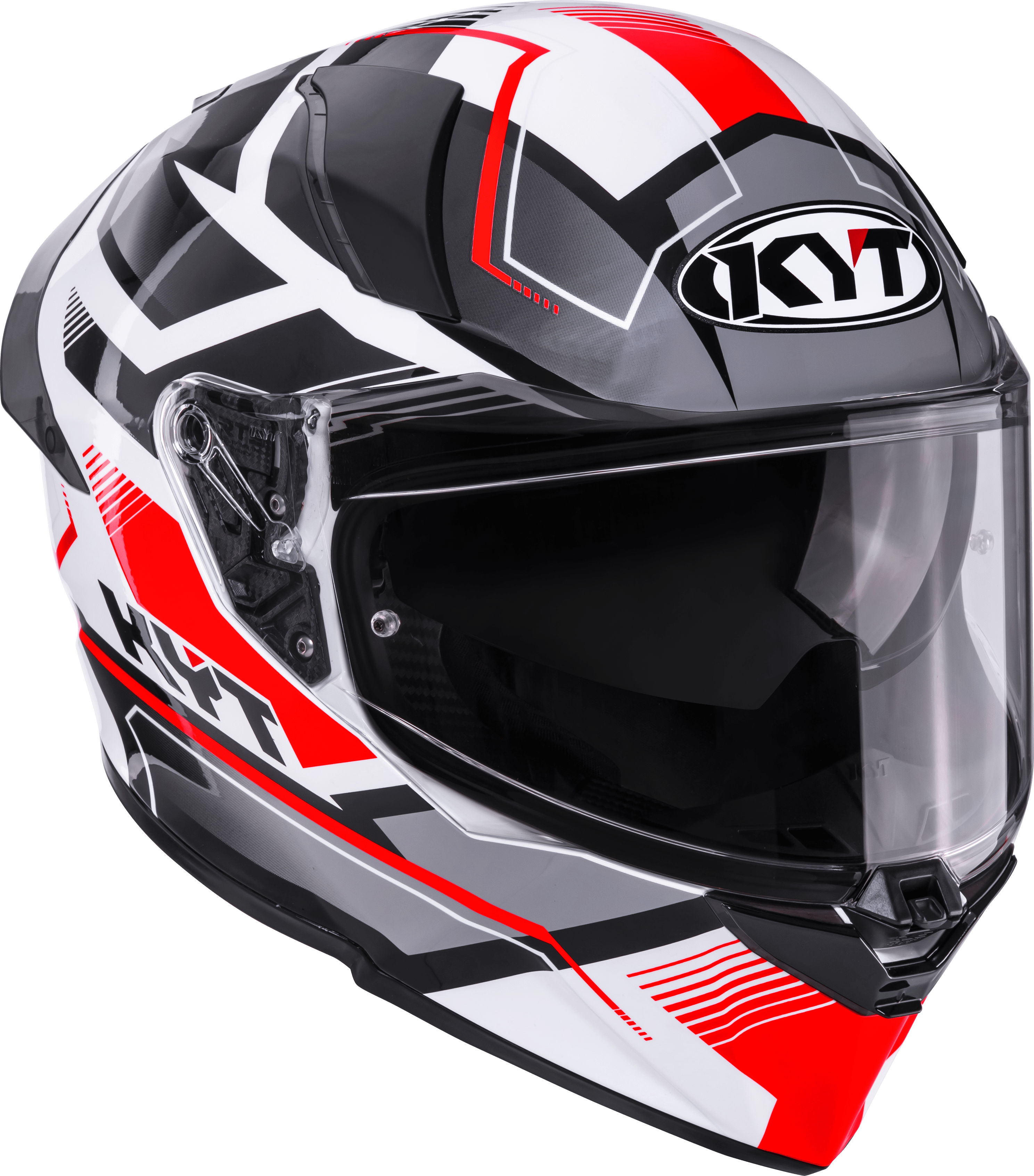 KYT R2R Capacete Parsec Branco/Vermelho Y6R20022 