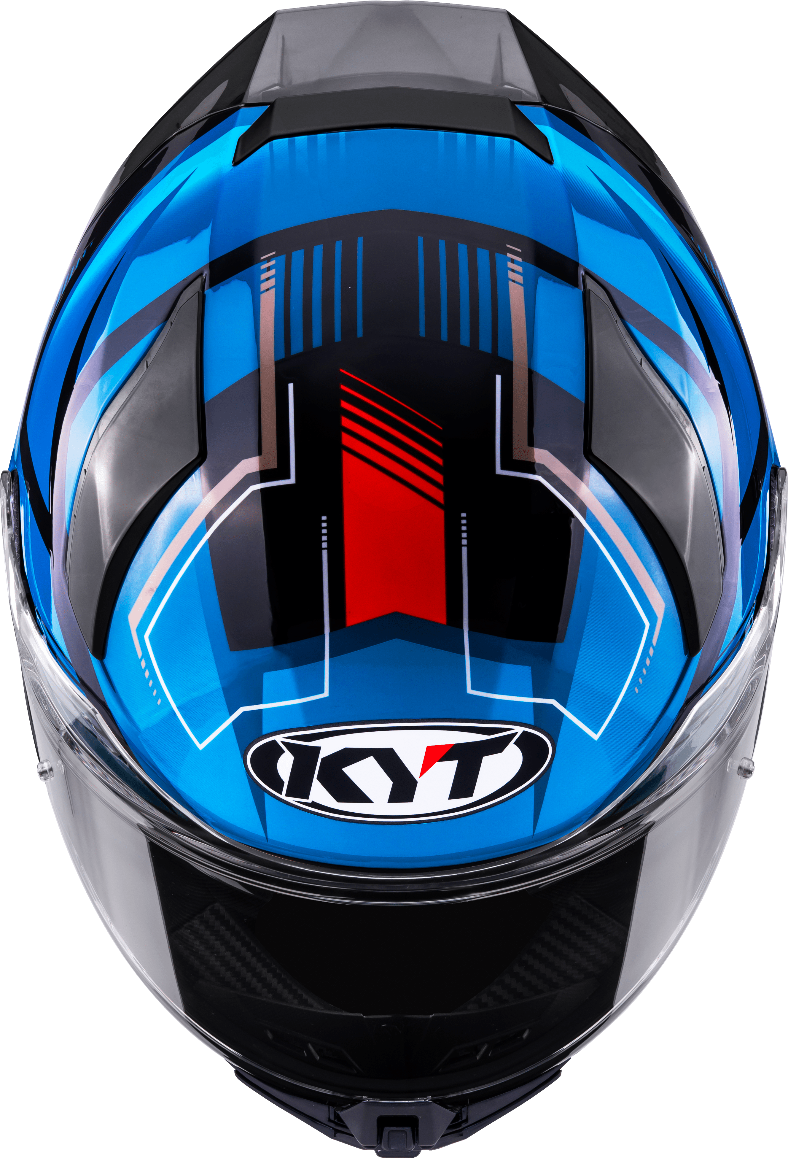 KYT R2R Capacete Parsec Preto / Azul / Vermelho Y6R20024 