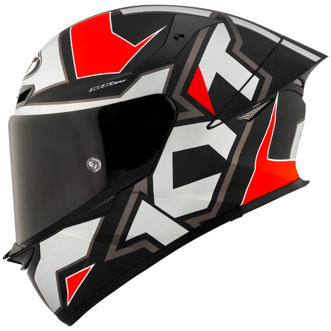 KYT TT-Revo Capacete Electron Grey Red mate Y6TR0006 