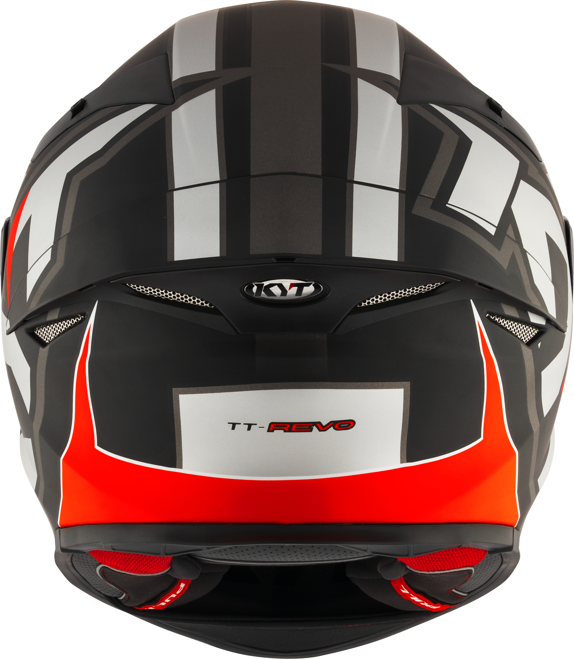 KYT TT-Revo Capacete Electron Grey Red mate Y6TR0006 